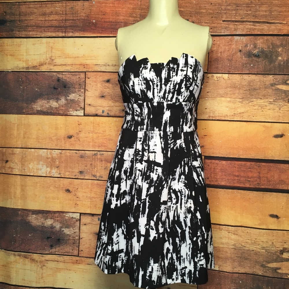 A. Byer Black White Cocktail Dress 7